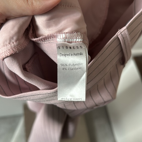 Lioness NYC pant in pink pinstripe sz S - Picture 5 of 12